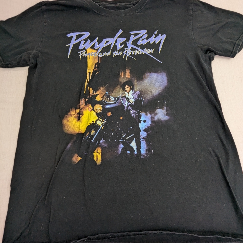PRINCE Purple Rain Album Cover Tee Shirt Large Unisex